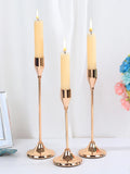 European-Style Metal Candle Holder Set