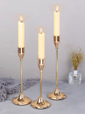 European-Style Metal Candle Holder Set