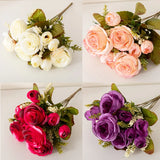 Silk Rose & Peony Bouquet