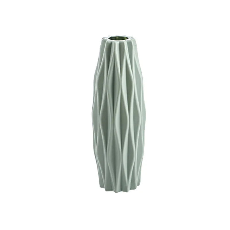 White Plastic Ceramic Vase
