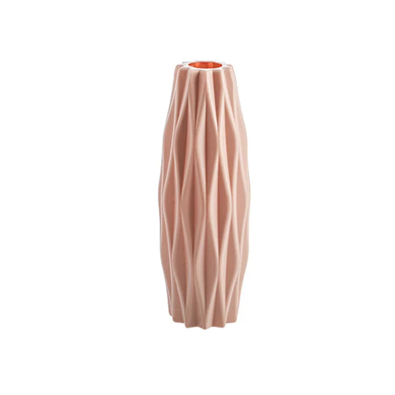 White Plastic Ceramic Vase