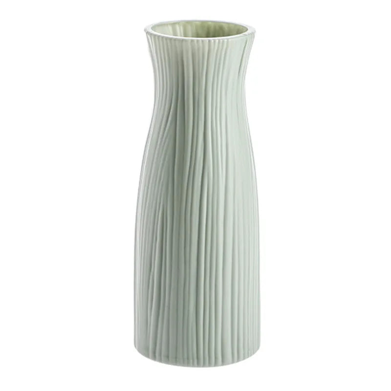 White Plastic Ceramic Vase