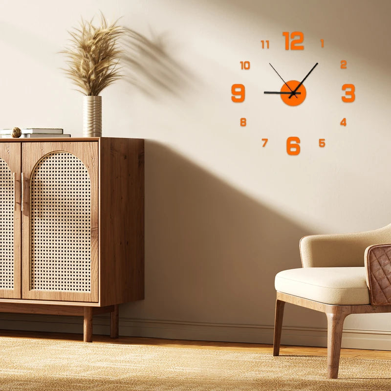 DIY Frameless Wall Clock