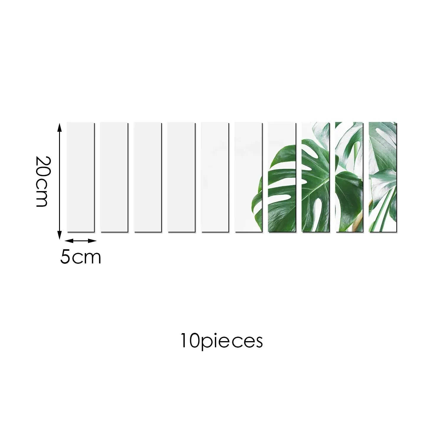 3D Mirror Strip Wall Stickers