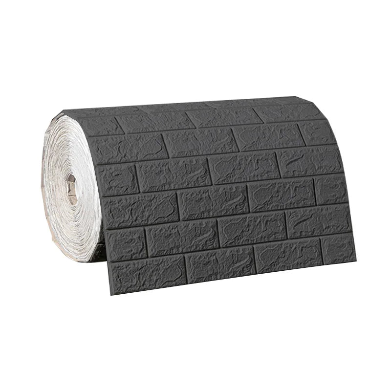 3D Foam Brick Wallpaper Roll