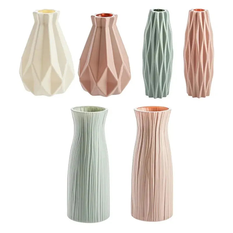 Modern Plastic Basket Vase