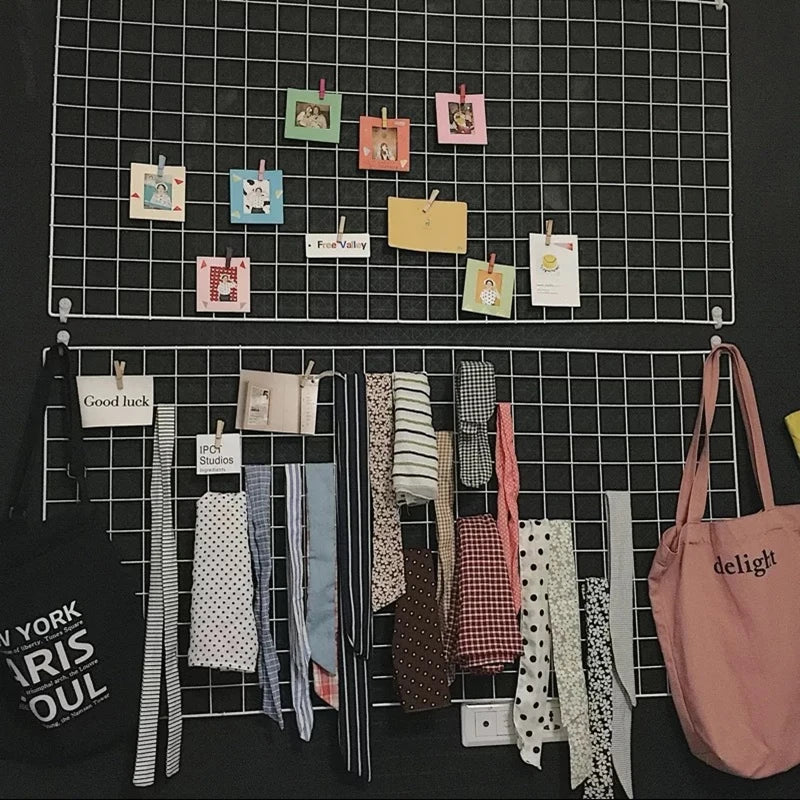 DIY Iron Grid Wall Organizer