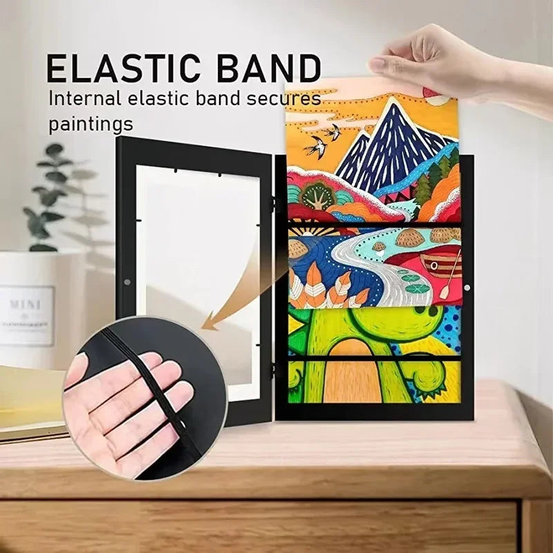 Simple Wooden Flap Photo Frame