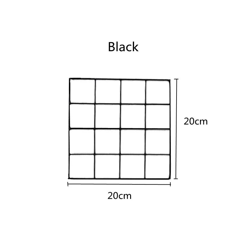 DIY Iron Grid Wall Organizer