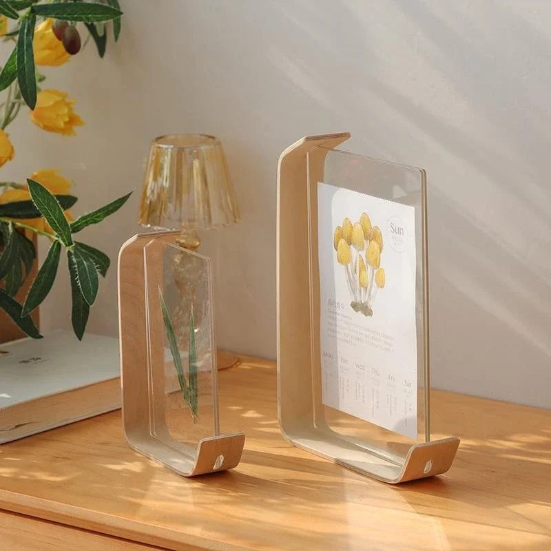 Acrylic Wooden Herbarium Photo Frame