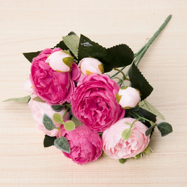 Silk Rose & Peony Bouquet