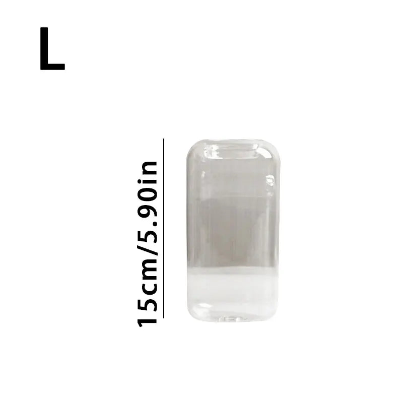 Transparent Glass Candle Holder