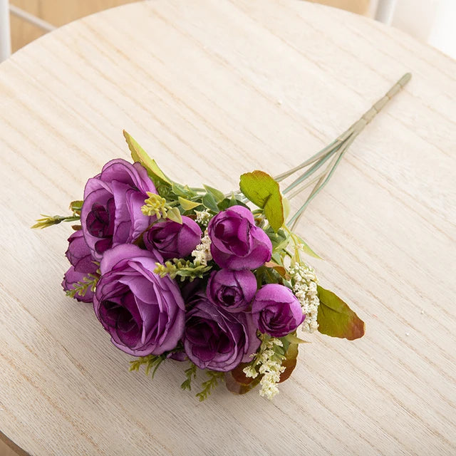 Silk Rose & Peony Bouquet