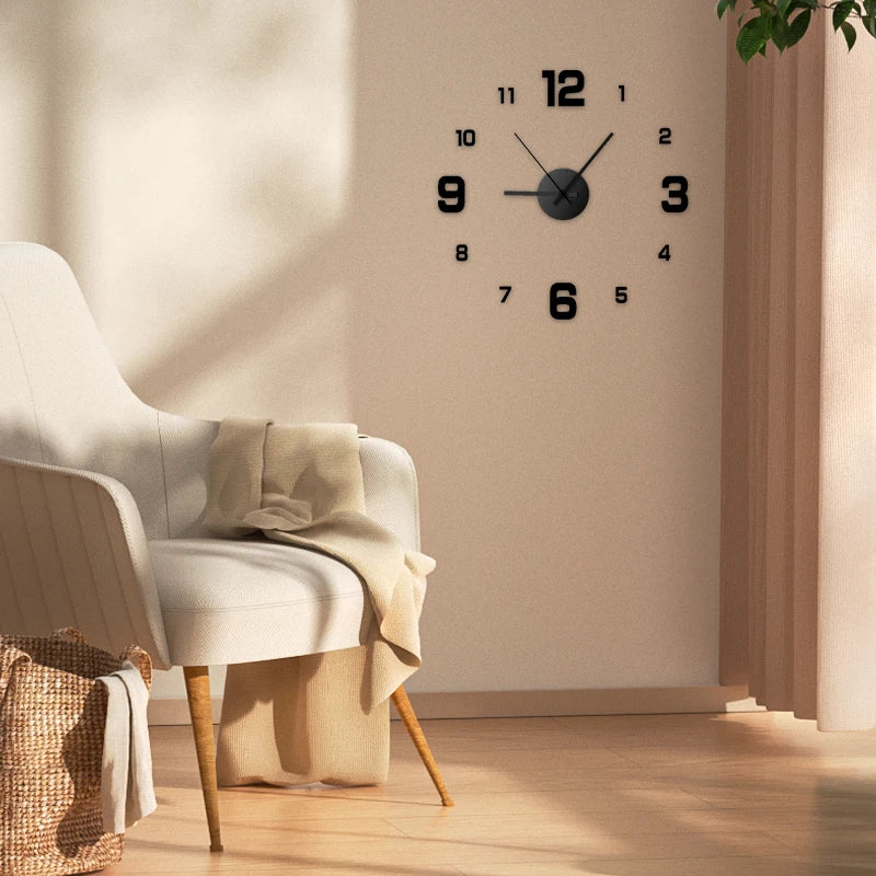 DIY Frameless Wall Clock