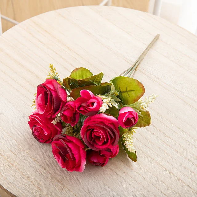 Silk Rose & Peony Bouquet