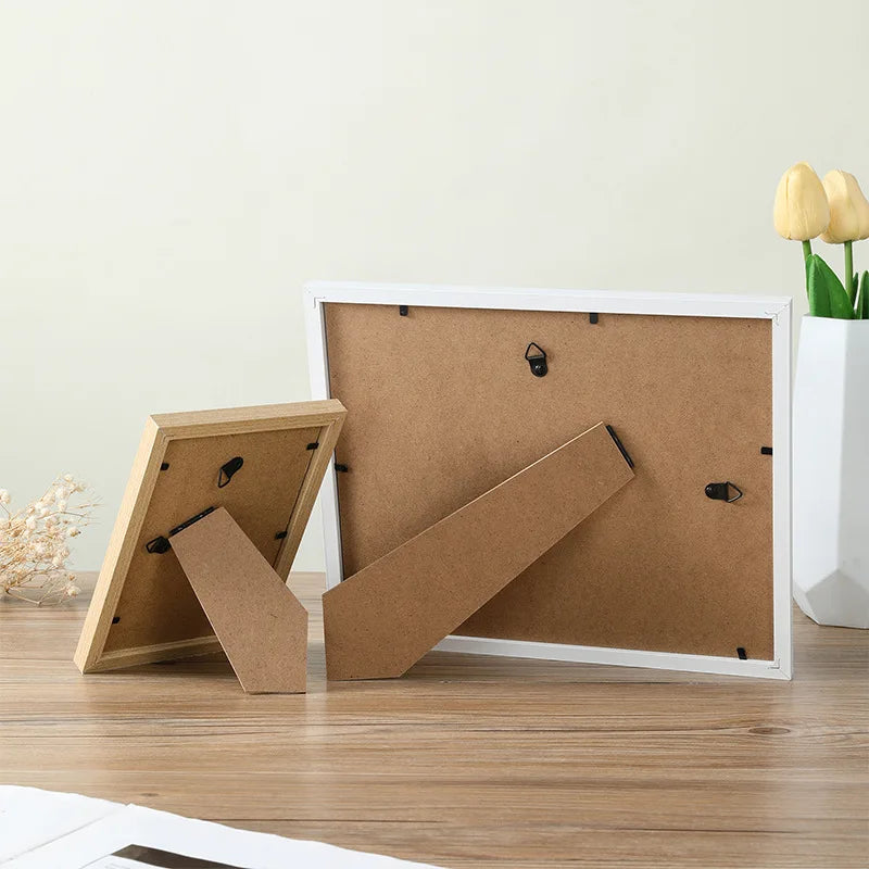 Wooden Photo Frame for Wall & Stand