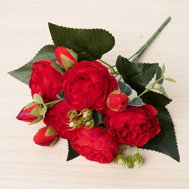 Silk Rose & Peony Bouquet