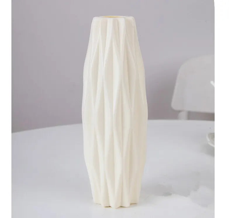 Modern Plastic Basket Vase