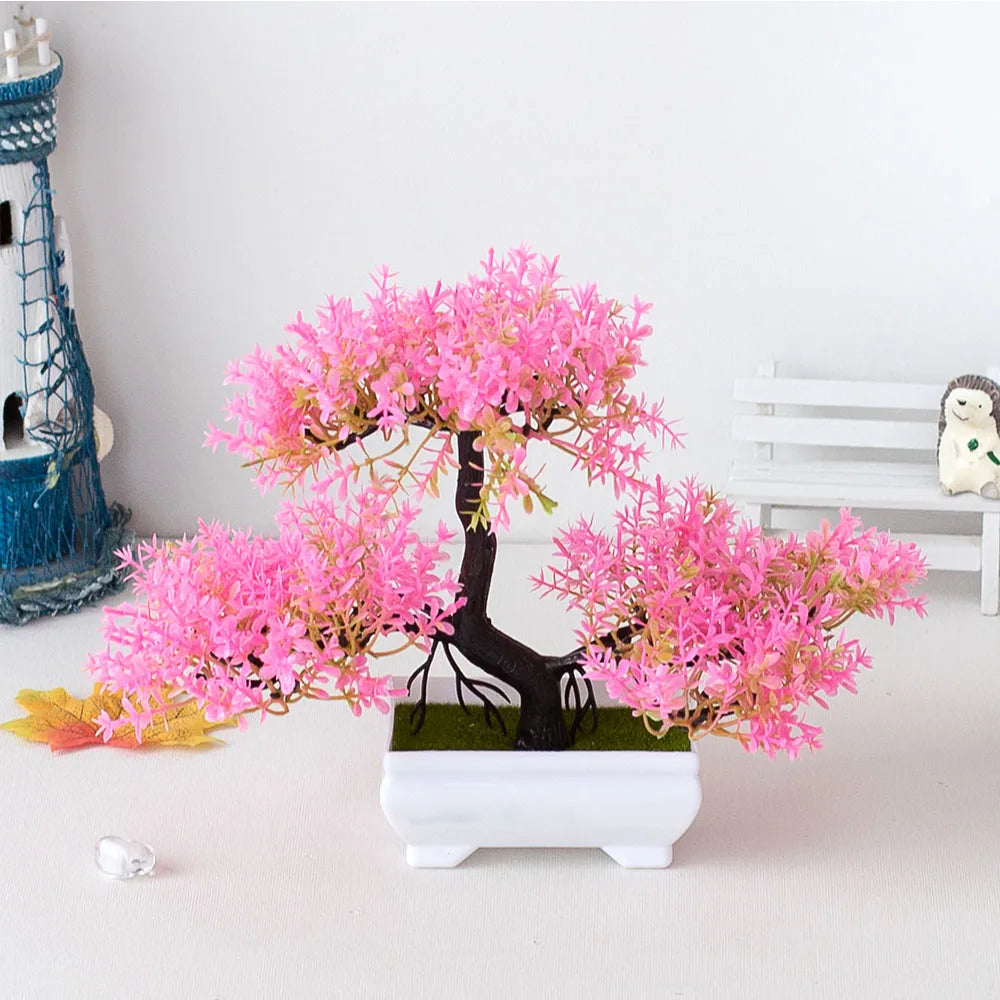 Mini Potted Artificial Bonsai