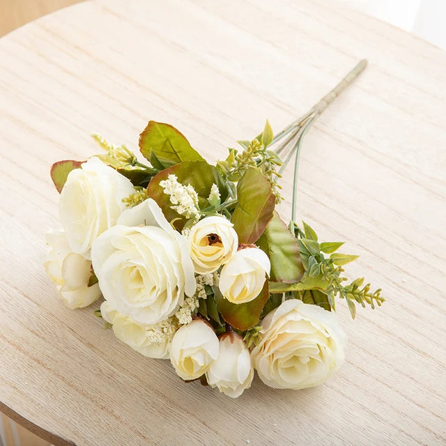Silk Rose & Peony Bouquet