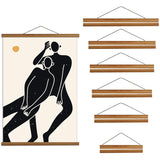 Teak Pine Magnetic Poster Frame