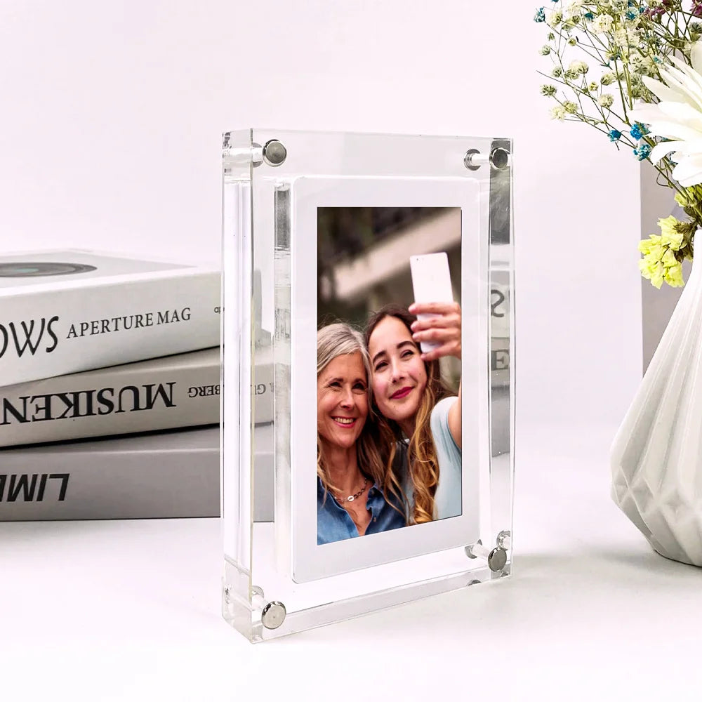 Acrylic Digital Photo Frame IPS Display