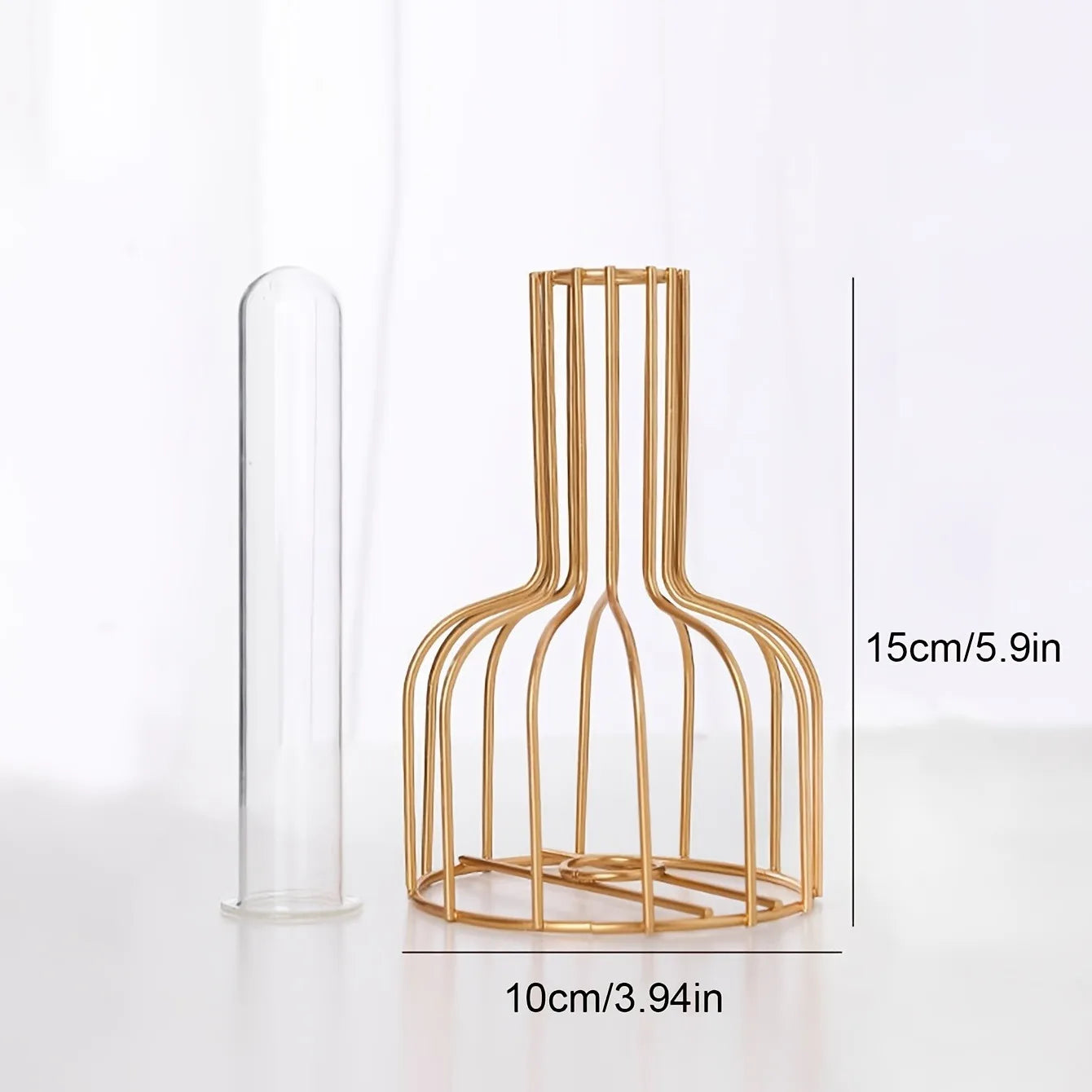 Hollow Iron Decorative Vase
