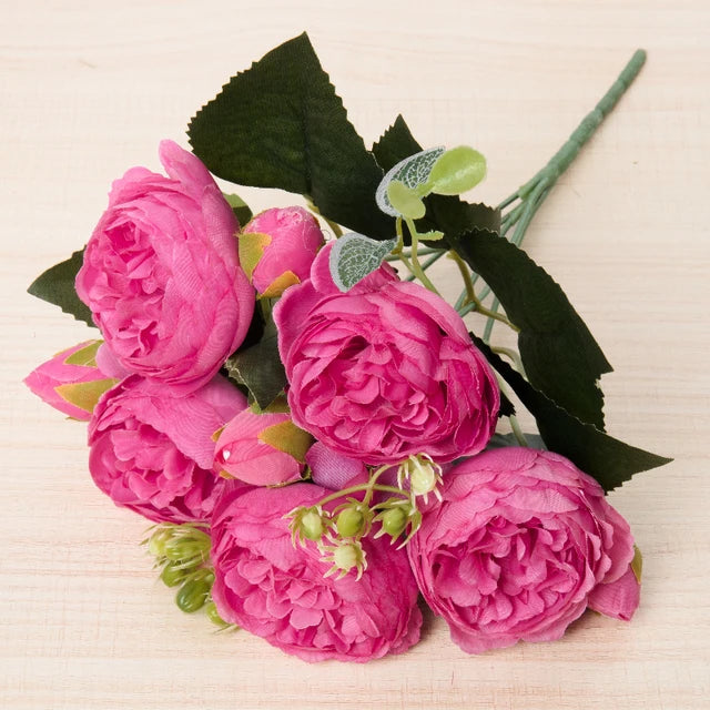 Silk Rose & Peony Bouquet