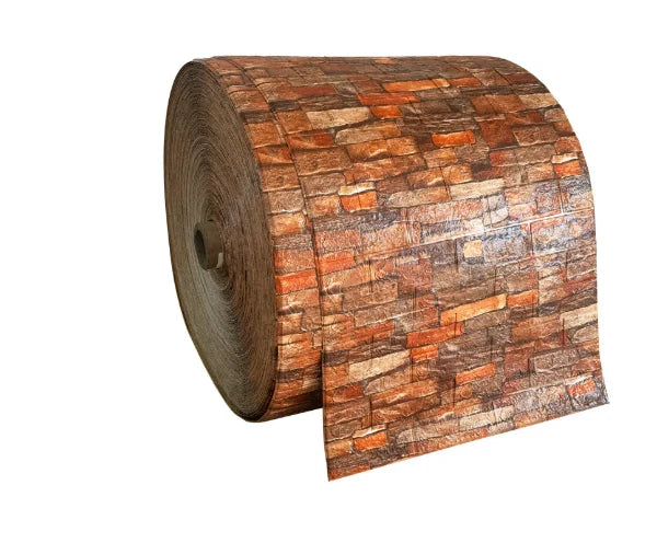 3D Foam Brick Wallpaper Roll