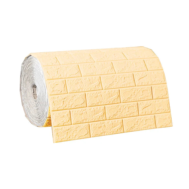 3D Foam Brick Wallpaper Roll