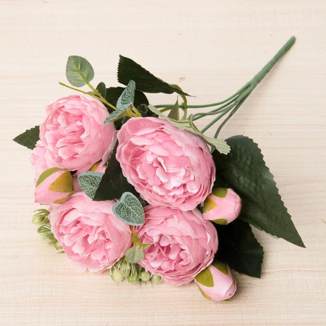 Silk Rose & Peony Bouquet