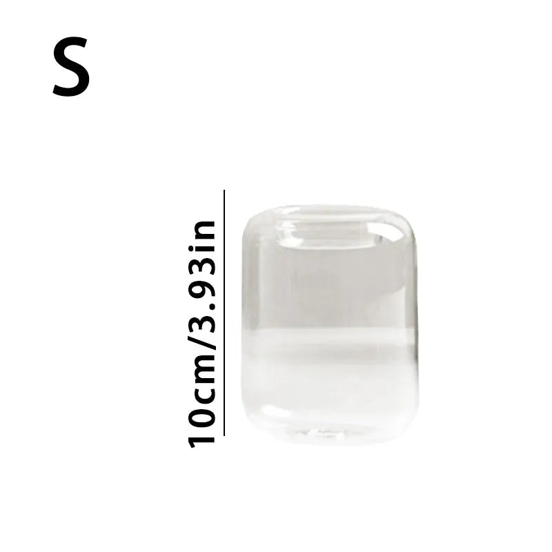 Transparent Glass Candle Holder