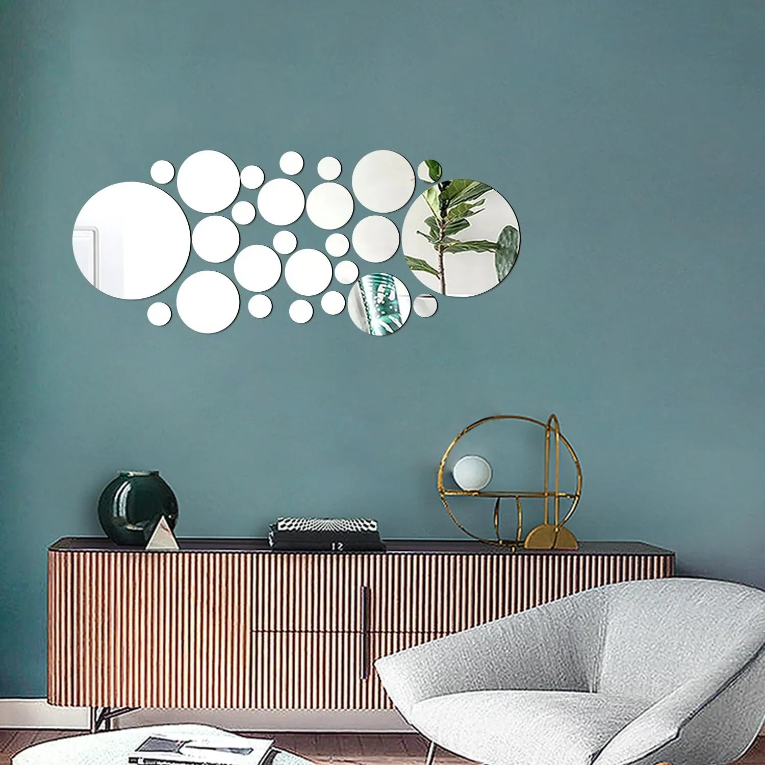 Crystal Mirror Wall Stickers