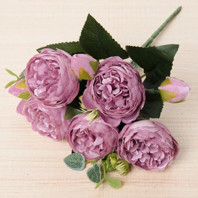 Silk Rose & Peony Bouquet