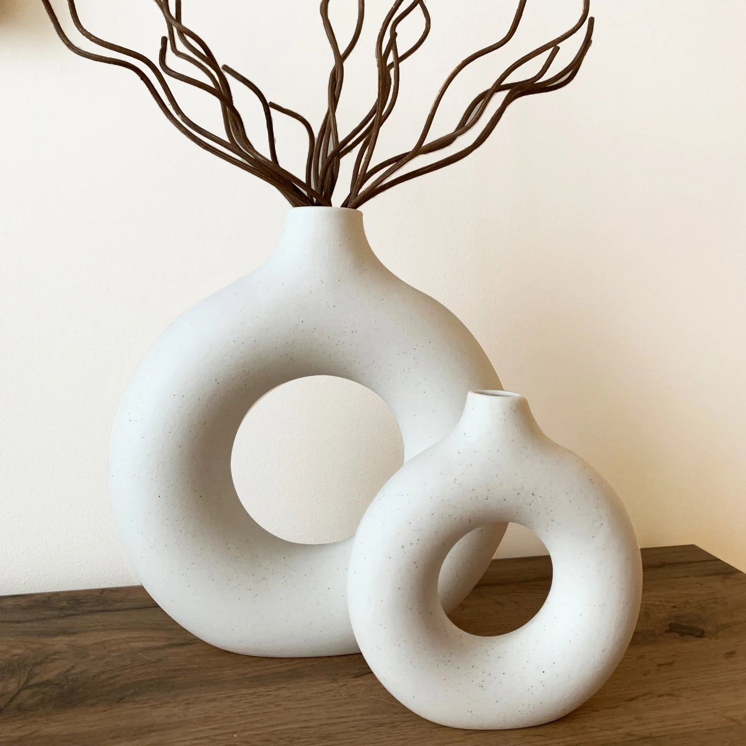 Nordic Hollow Ceramic Vase