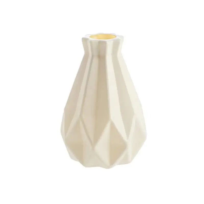 White Plastic Ceramic Vase