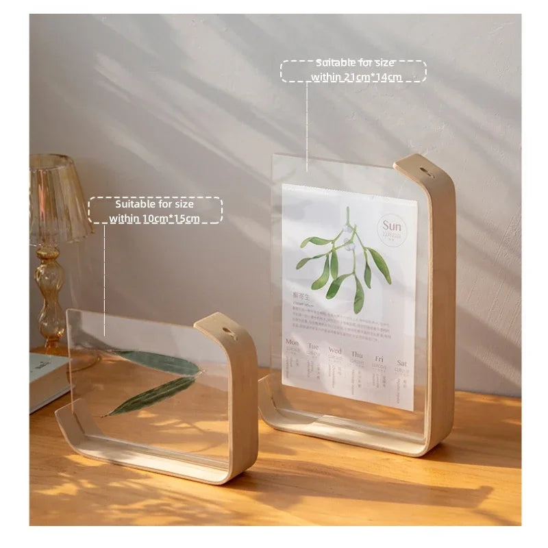 Acrylic Wooden Herbarium Photo Frame