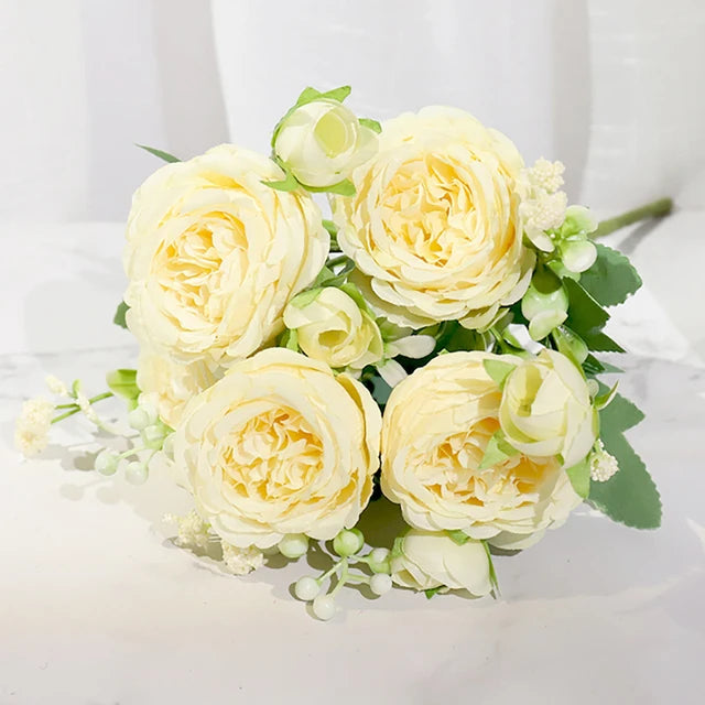 Silk Rose & Peony Bouquet