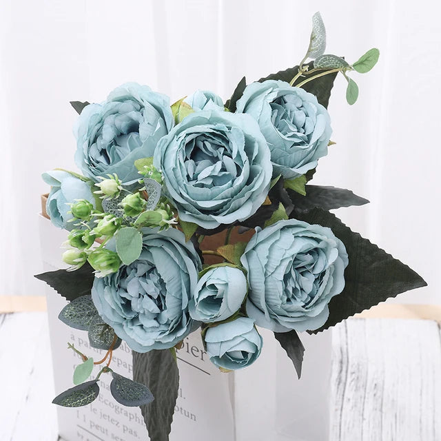 Silk Rose & Peony Bouquet