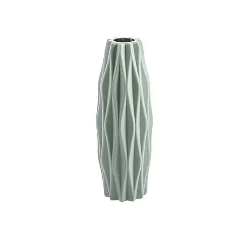 White Plastic Ceramic Vase