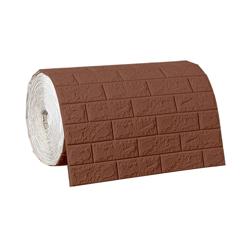 3D Foam Brick Wallpaper Roll
