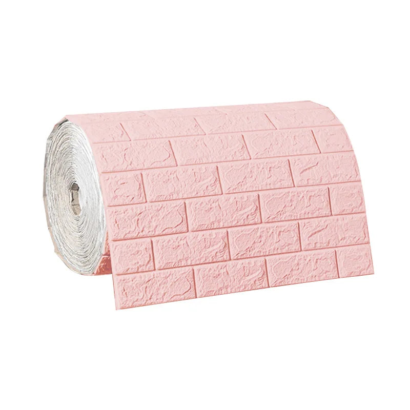3D Foam Brick Wallpaper Roll