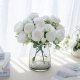 Silk Peony & Rose Bouquet