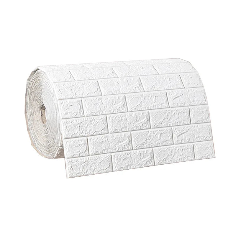 3D Foam Brick Wallpaper Roll