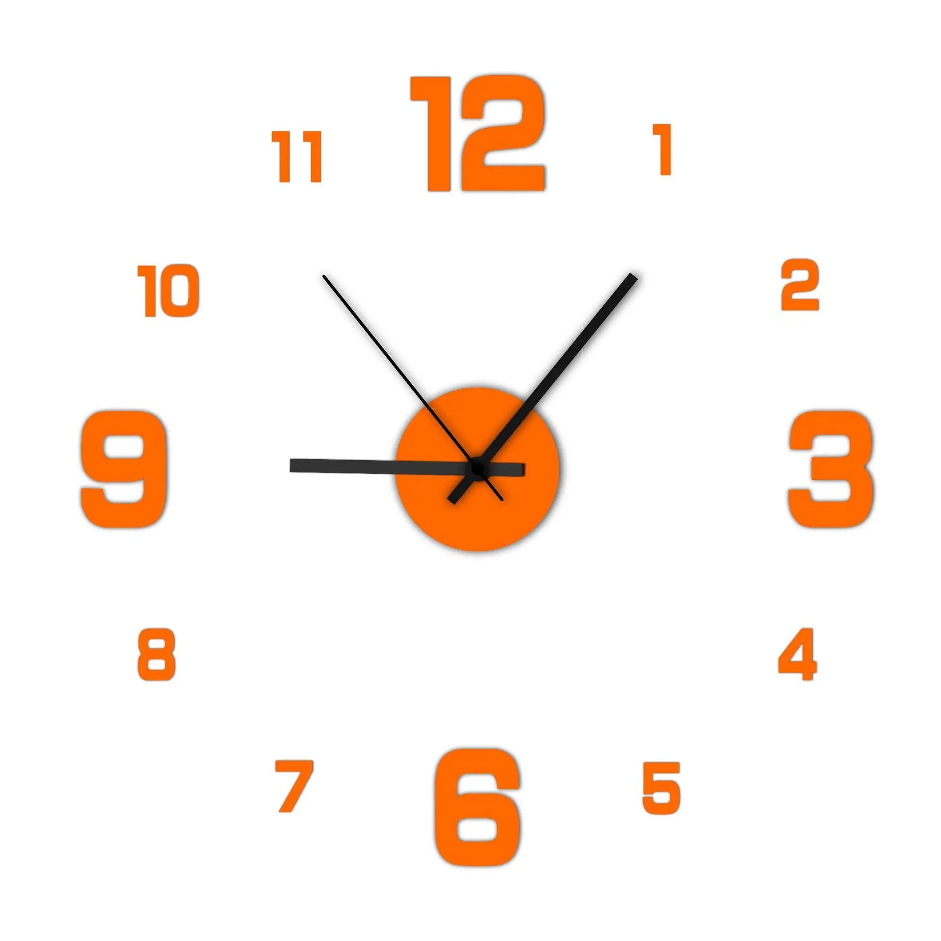 DIY Frameless Wall Clock