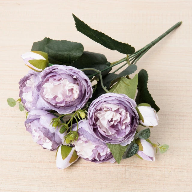 Silk Rose & Peony Bouquet