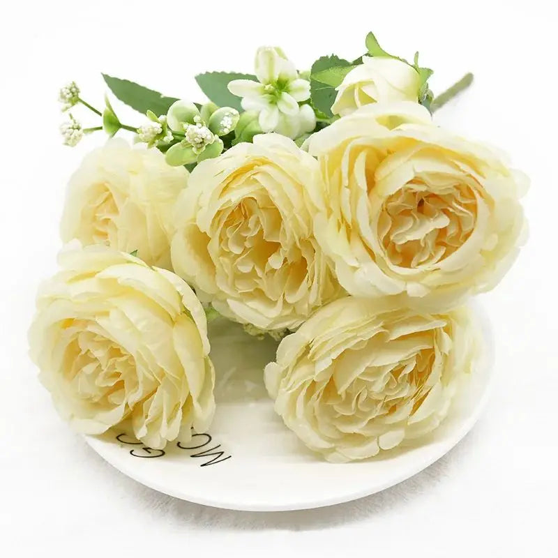 Silk Peony & Rose Bouquet