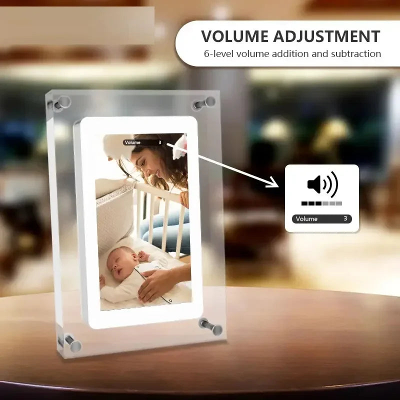 Acrylic Digital Photo Frame IPS Display