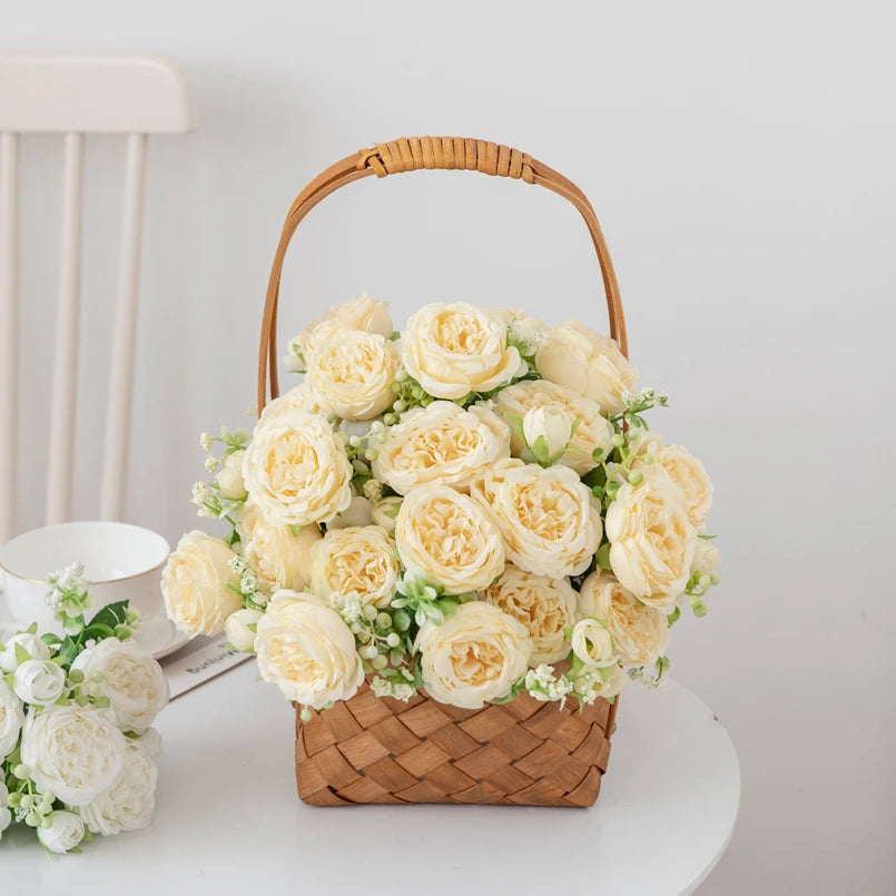 Silk Peony & Rose Bouquet