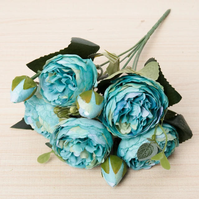 Silk Rose & Peony Bouquet